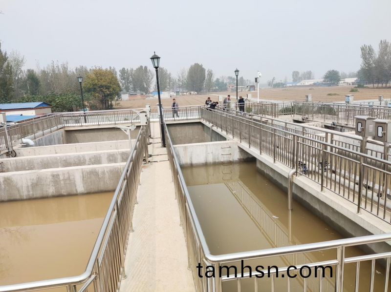 慶祝公司濮陽汚水處理項目註水(shui)投入使用