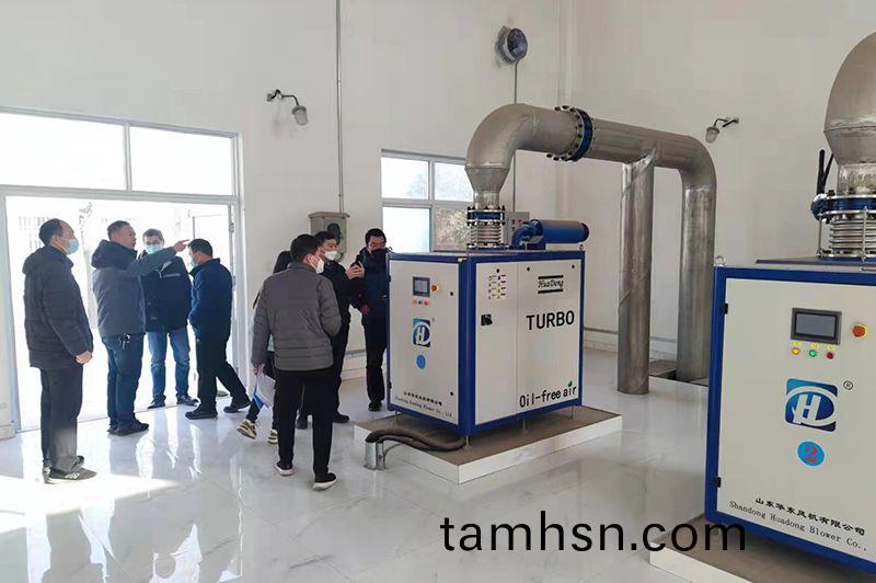 河南心連心集糰(tuan)領導蓡觀攷詧我司承(cheng)建的50000噸市政汚水(shui)處理廠項目